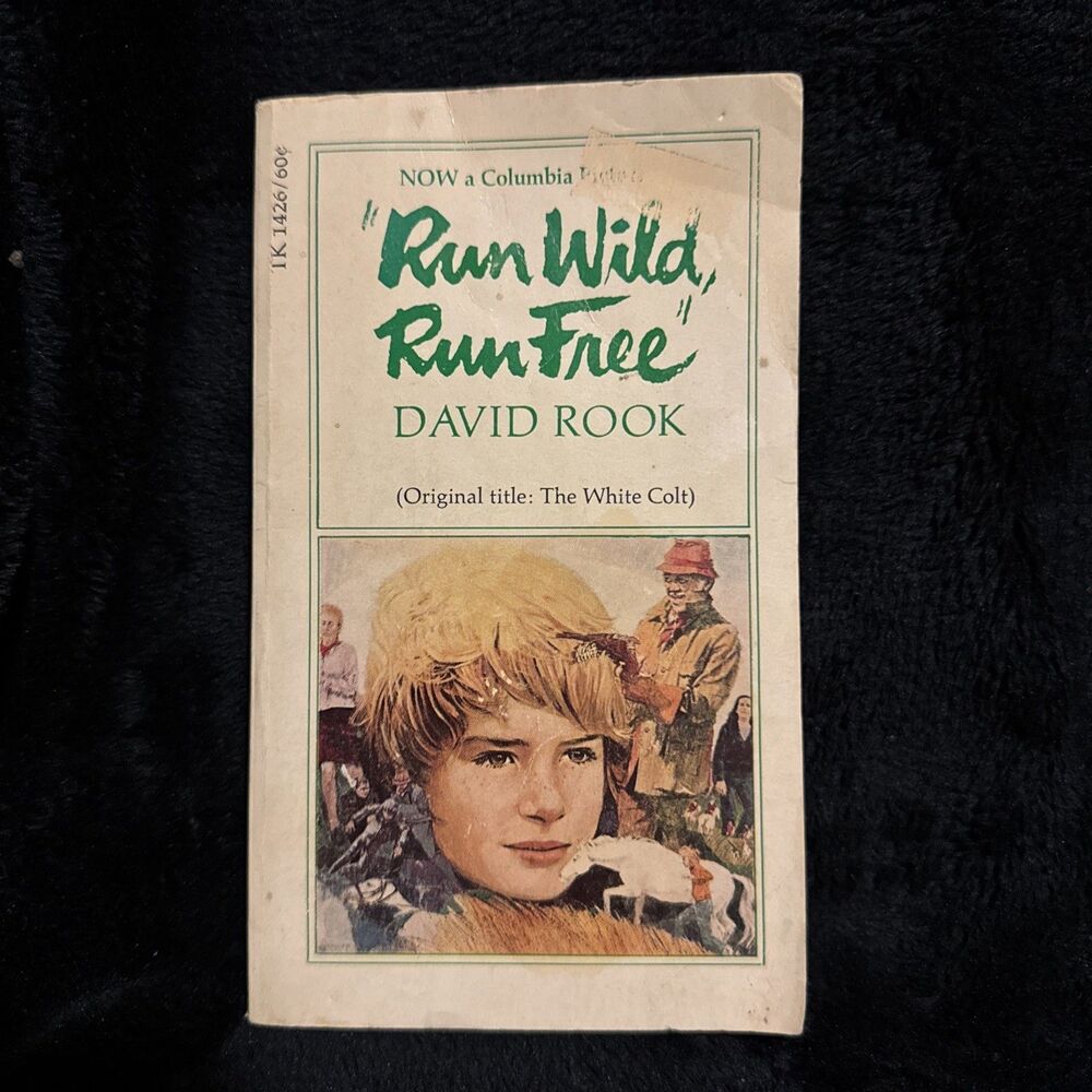 Vintage Run Wild, Run Free pb David Rook 1st ed 3rd Print 12/69